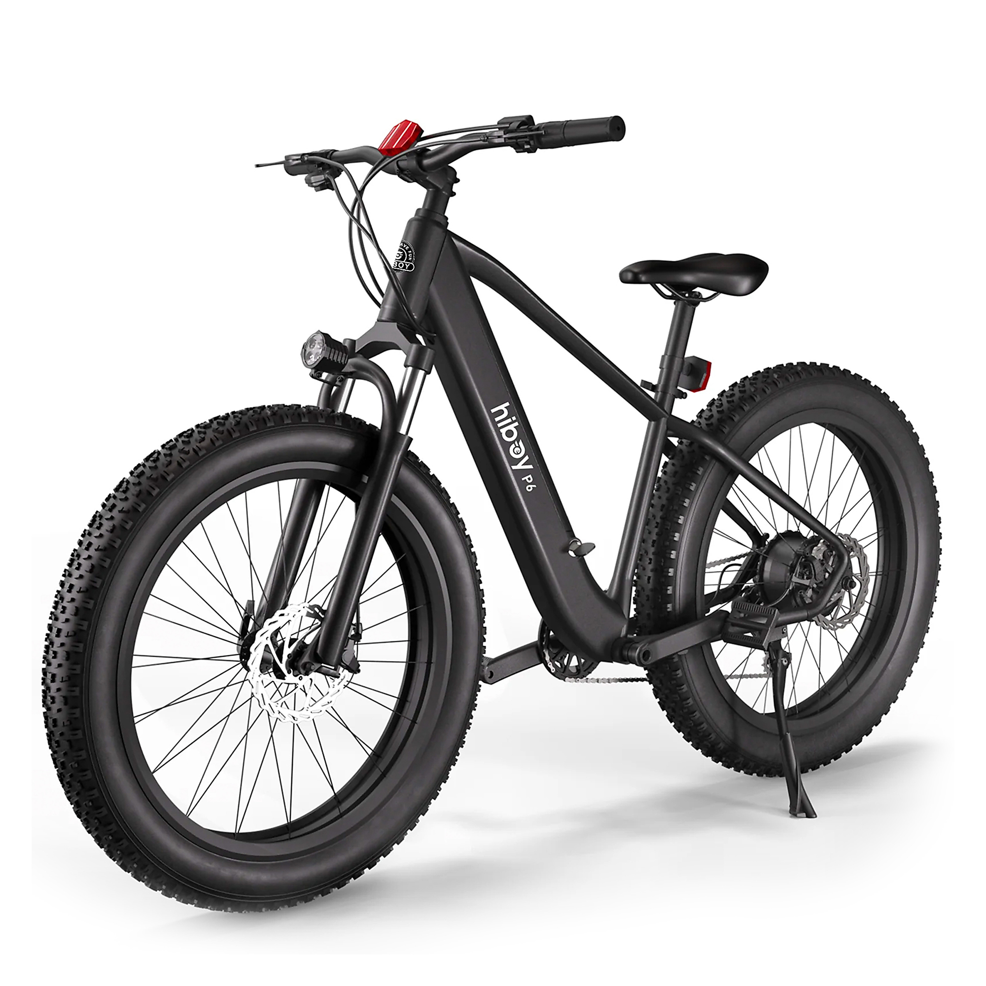 Hiboy, Hiboy BAC-P6 Fat Tire Electric Bike, Max. Speed 28 MPH, Weight Capacity 265 lb, Model# BAC-P6